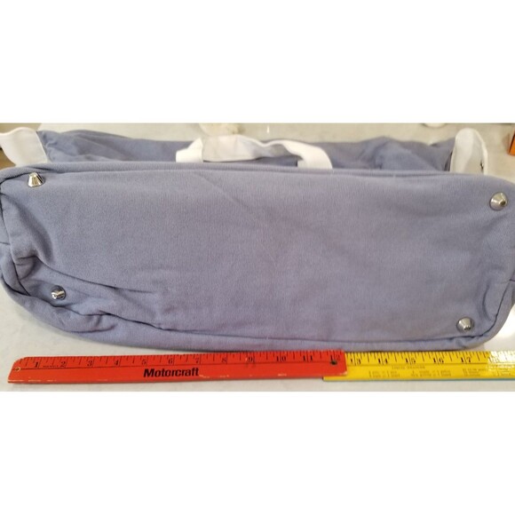 Dolce and Gabbana Light Blue Canvas Tote Bag Weekender Bag Large new unused - Picture 9 of 11